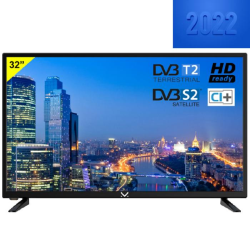MAJESTIC TVD-232/S2 TV LED 32" HD READY DVBT/T2 HD e DVBS/S2 HD NGRESSI USB e CAM CI+