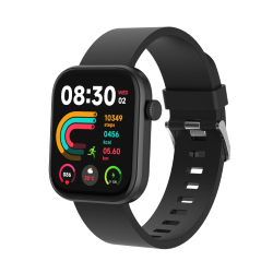 DENVER SWC-185 BK SMARTWATCH BT DSP 1,85" AMOLED FREQUENZA PRESSIONE OSSIGENO GESTIONE CHIAMATE NOTIFICHE GOOGLE SIRI ASSIST