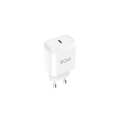 ROVI  FAST CHARGER ST610 -  1  PORTA USB-C, 20W, PD  WHITE 47590